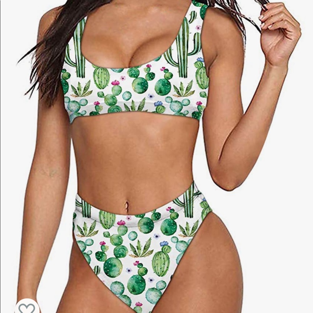 New, never worn 2 piece cactus swim